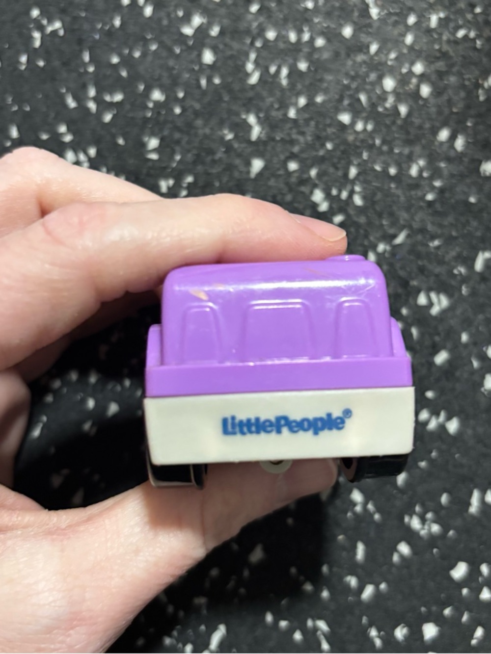 Fisher Price Little People Wheelies Purple Car Driver MIA Toy - Picture 5 of 7